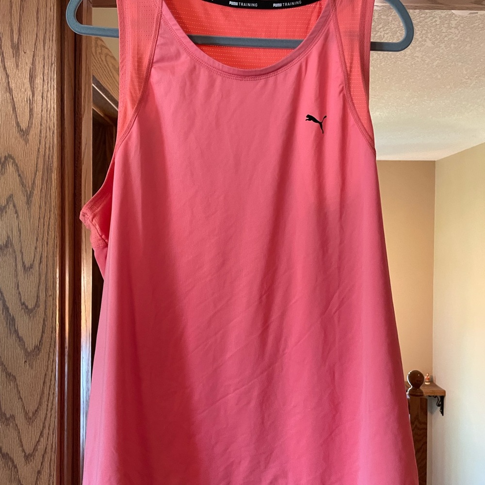 Puma Pink Relaxed Tank Top XL